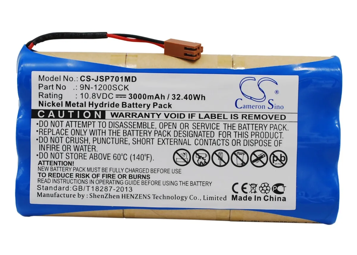 Cameron &amp; Co Cameron &amp; Co Battery for JMS Pump OT-701 10.8V 3000mAh 32.40Wh Ni-MH Blue — product photo