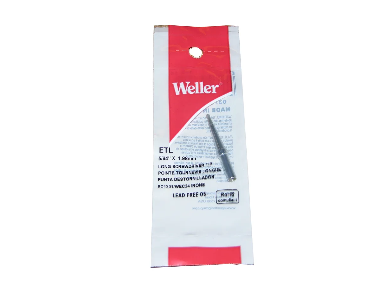 Weller Weller ETL Soldering Tip 2 mm Screwdriver 5/64 — product photo