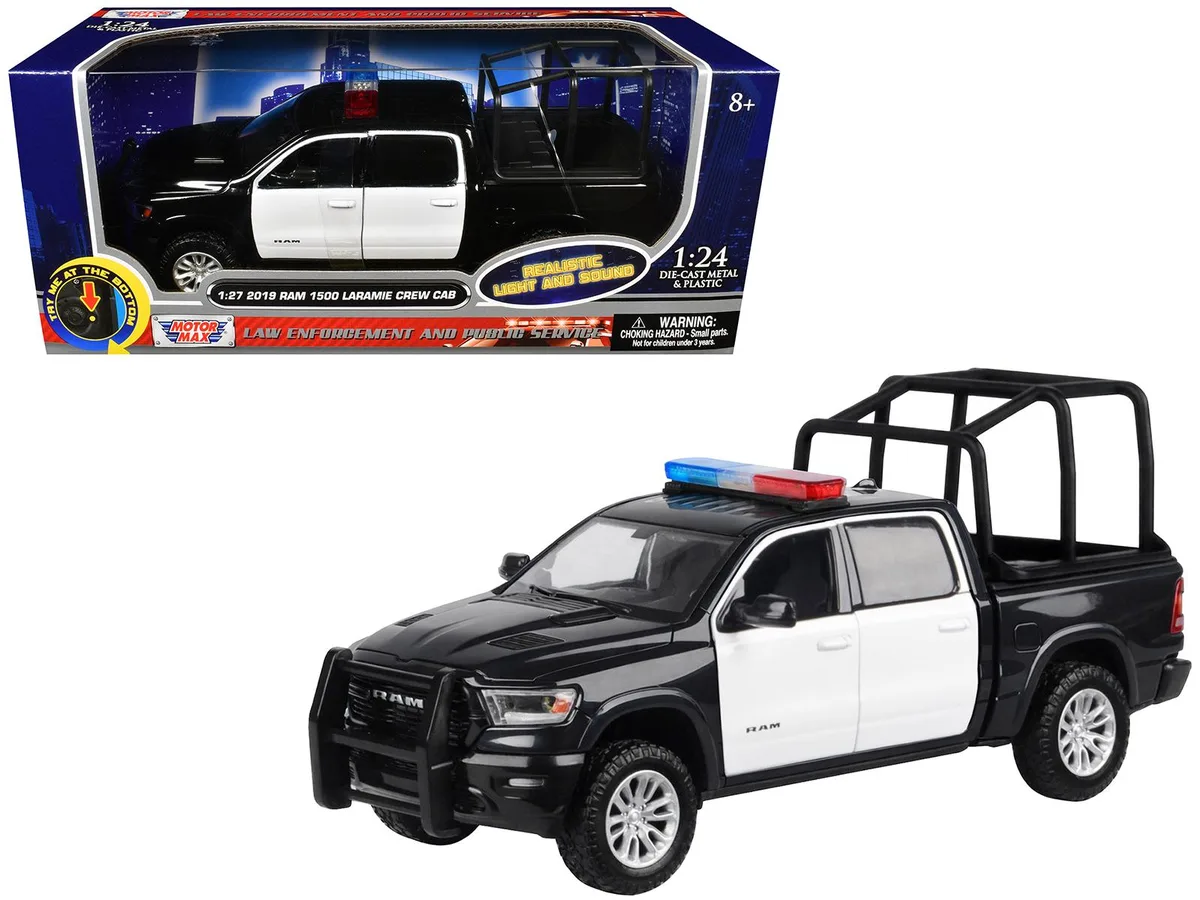 MOTORMAX MOTORMAX 2019 RAM 1500 Laramie Crew Cab 1/27 Diecast Truck with Lights and Sounds — product photo