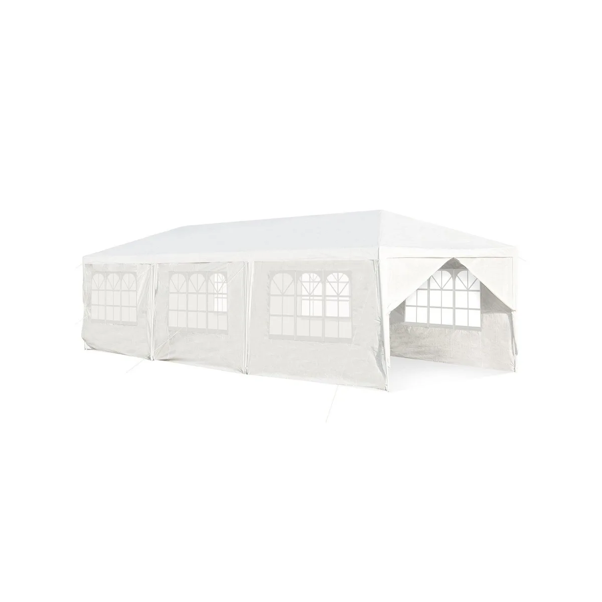 SlickBlue SlickBlue 10 x 30 ft Outdoor Storage Building White — product photo