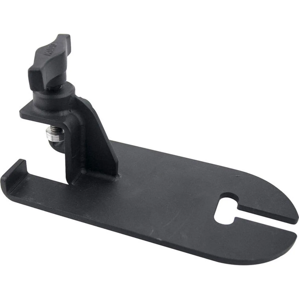 Black steel quick-reverse ear clamp for 30mm square tube