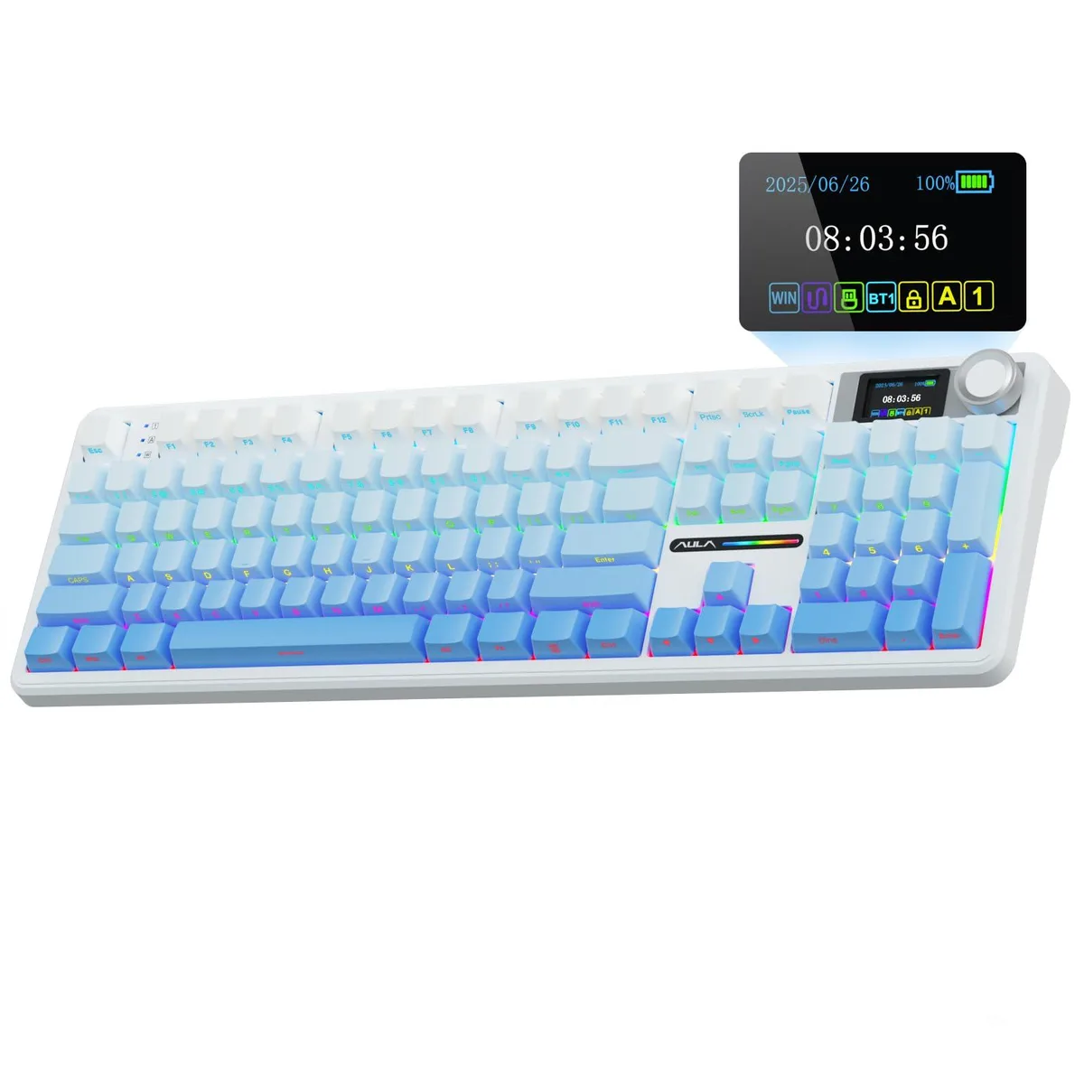 Vszerda Vszerda F108 Pro Wireless Mechanical Keyboard 104 Keys Gradient Blue — product photo