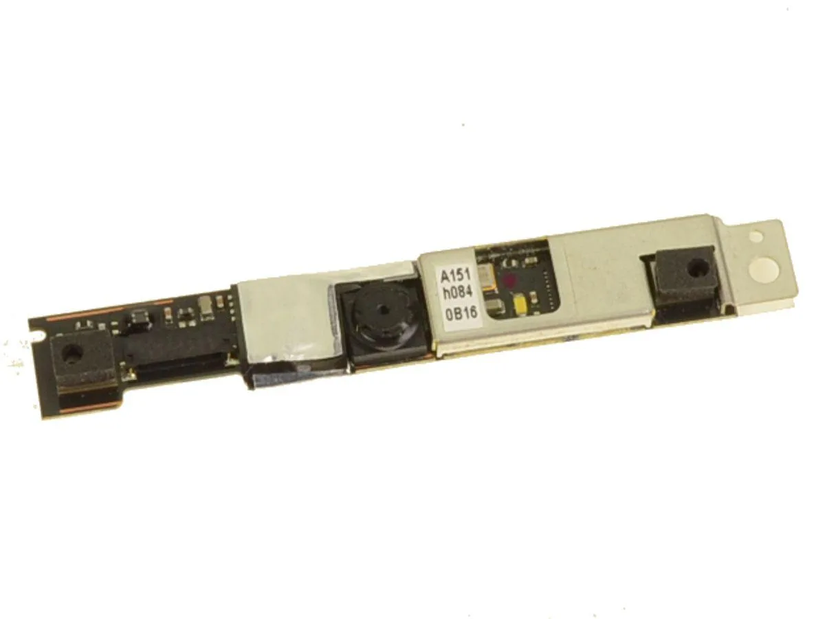 Small rectangular Dell webcam module, silver finish