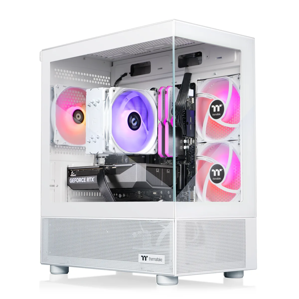 Thermaltake Thermaltake V17S-B850-56T-LCS gaming PC Ryzen 7 8700F 32GB DDR5 1TB NVMe RTX 5060 Ti — product photo