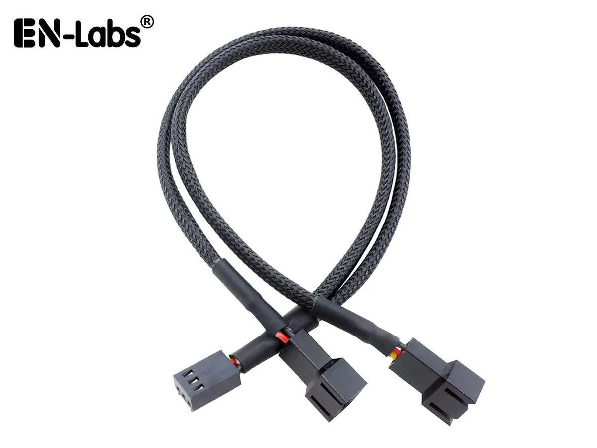 EN-Labs EN-Labs 3PINSPL26 TX3 3-pin fan splitter cable 10 in 24AWG — product photo