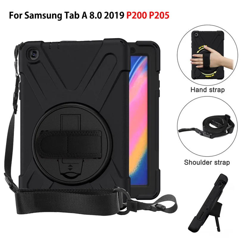 Werleo Werleo SM-P200 laptop case for Galaxy Tab A 8.0 2019 with swivel stand — product photo