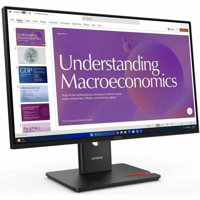 Lenovo Lenovo 64B9GAR1UZ ThinkVision 23.8" 120Hz USB-C monitor — product photo
