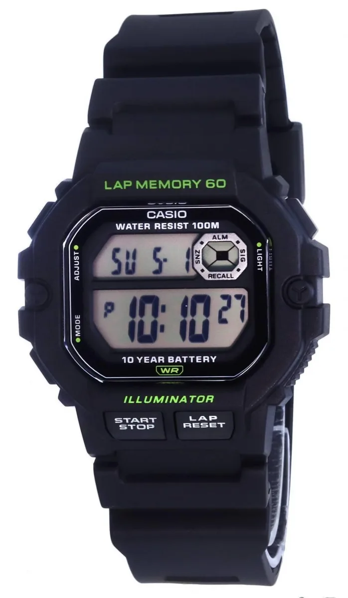 CASIO CASIO A1100D-1 Stainless Steel Digital Watch — product photo