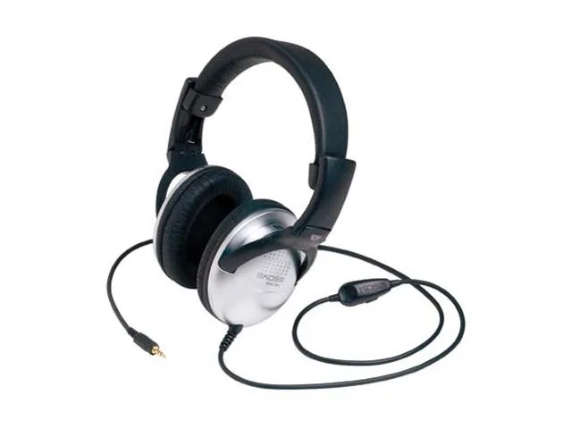 Koss Koss UR29 Circumaural Headphones Black/Silver 8 ft 3.5/6.3 mm — product photo