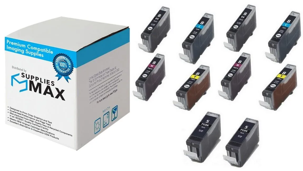 SuppliesMax SuppliesMax Compatible Inkjet Combo Pack PGI-5/CLI-8MP (4 BK, 2 C/M/Y) — product photo