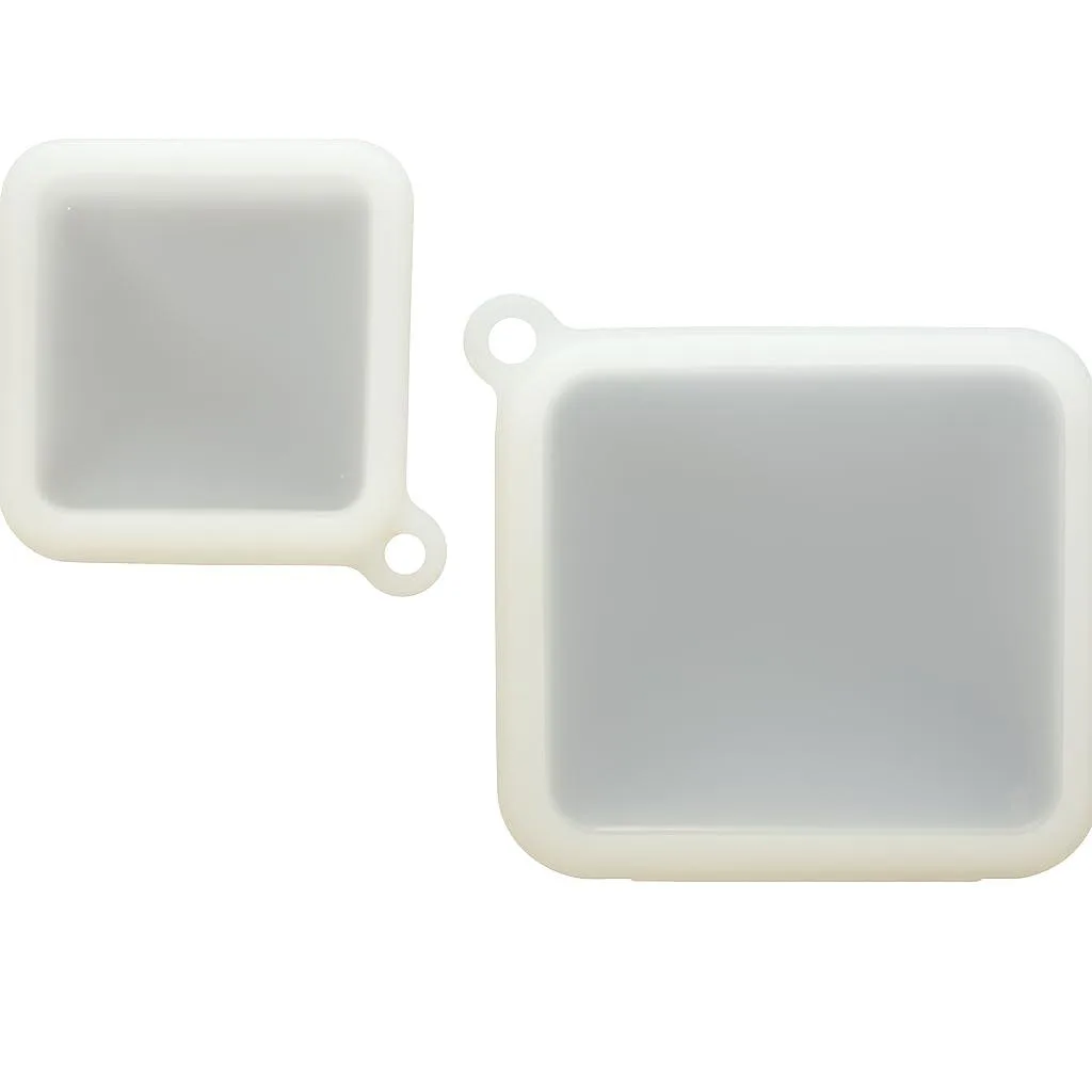 Red silicone food storage bag, 6.5 by 1.1 by 6.5 cm, lay-flat with press seal and hang loop