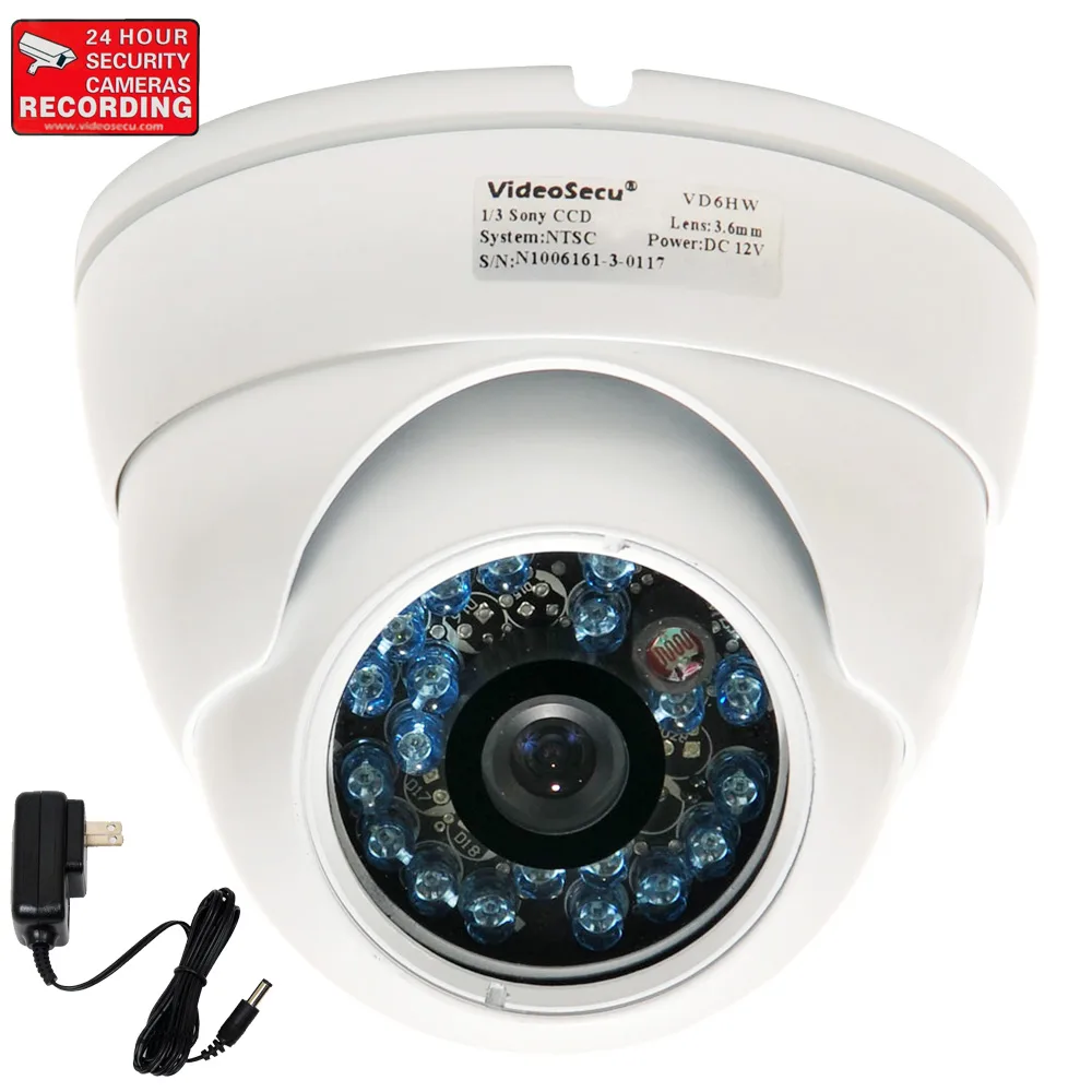 VideoSecu VideoSecu VD6HW-N1 analog camera 600 TVL 3.6 mm 65 ft IR — product photo