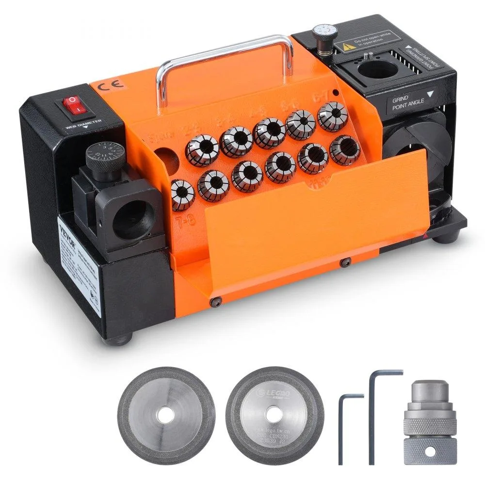 VEVOR VEVOR MR-13B Drill Bit Sharpener 3-13mm 11 Collets CBN SDC Wheels — product photo