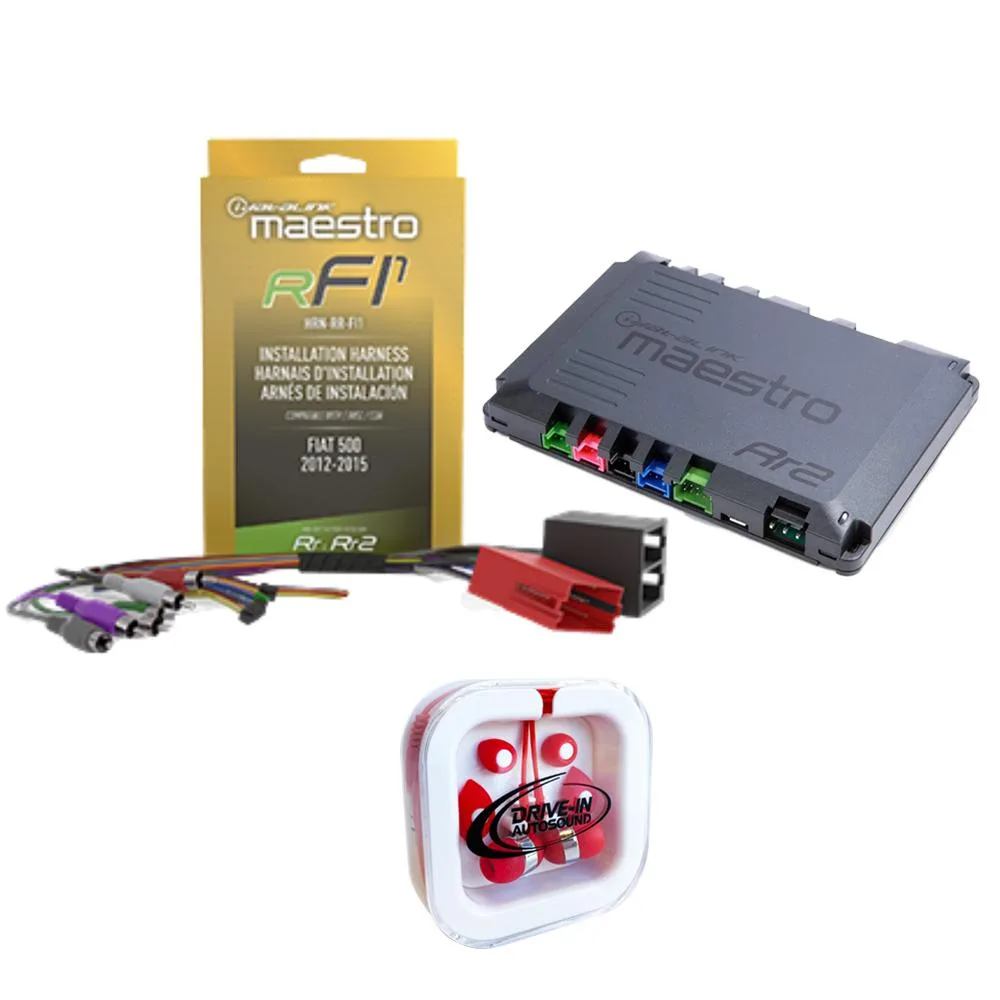 Maestro Luggage Maestro ADS-MRR2 Module &amp; HRN-RR-FI1 Adapter 2012-15 Fiat 500 — product photo