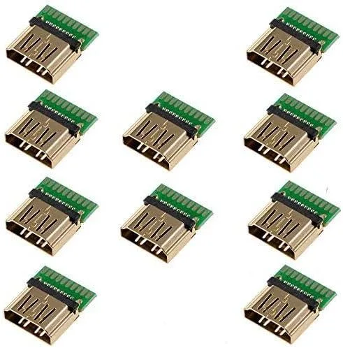 Boxwave Boxwave 10-Pack HDMI Female Connectors 19-Pin PCB 1.6 audio adapter — product photo