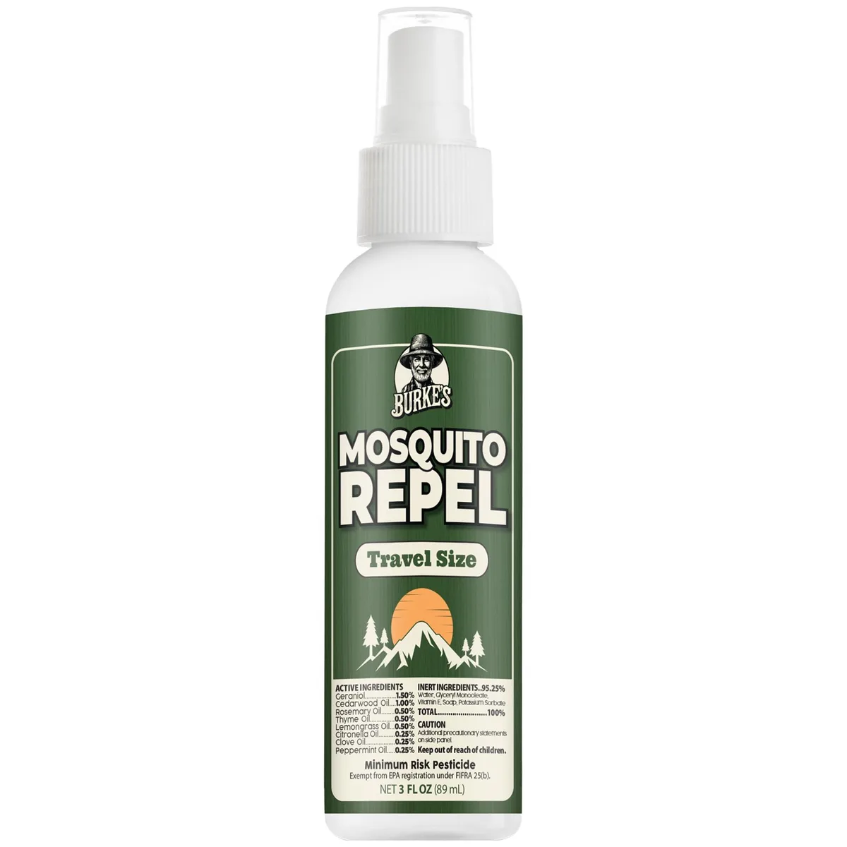 Small 3oz spray bottle of natural mosquito repellent