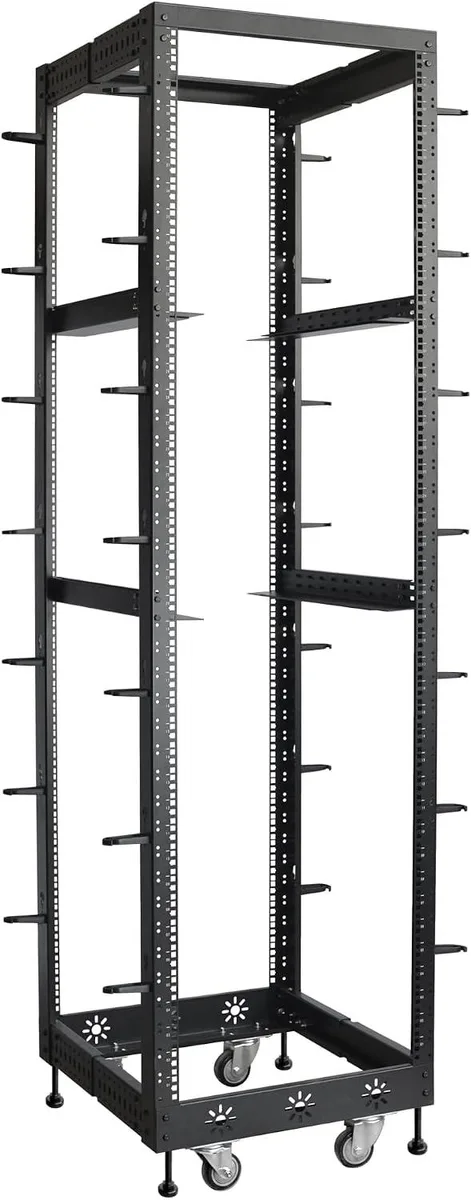 TAURKENAM TAURKENAM 42U 19" Adjustable Depth Server Rack 24-38" Black — product photo