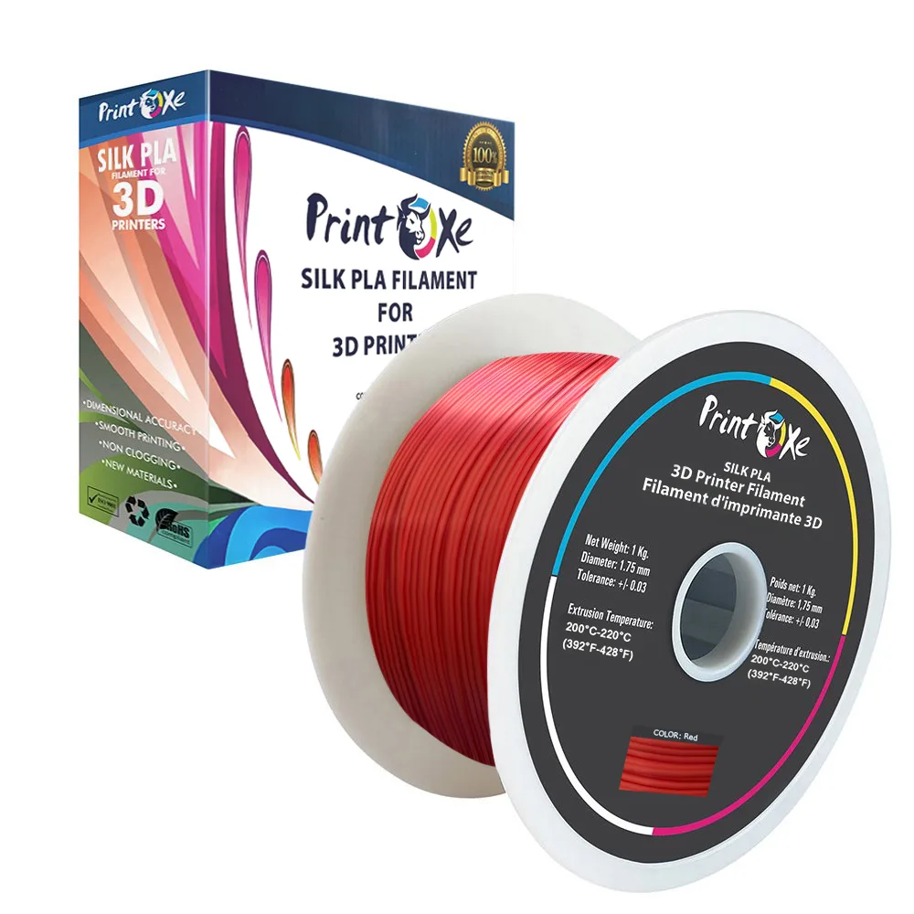 PrintOxe PrintOxe PLA like SILK Red 1.75 mm 1 Kg 3d printers accessory — product photo