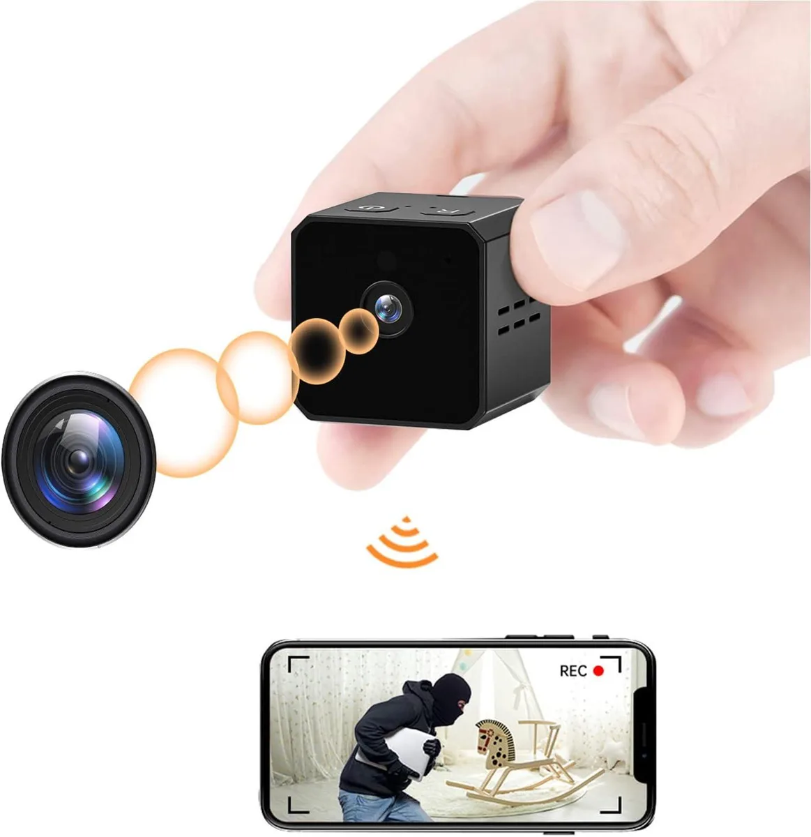 NuoTo NuoTo Hidden Camera 1080P 2.4GHz WiFi 120° Night Vision Black — product photo