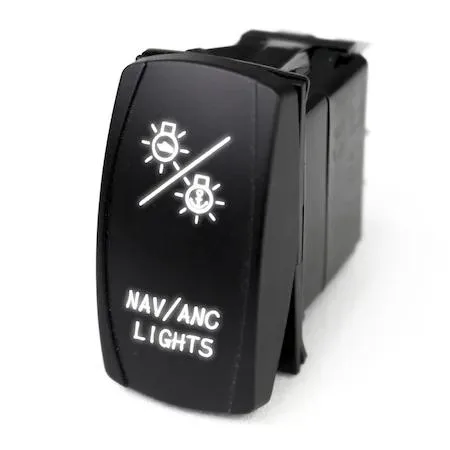 Marine Sport Lighting Marine Sport Lighting MSTLS27W LED Rocker Switch White LED — product photo