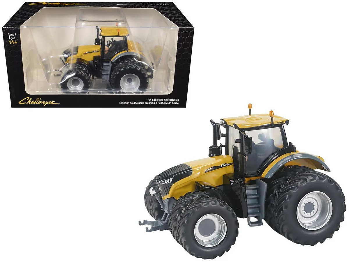 SpecCast Collectibles SpecCast Collectibles Challenger 1042 Tractor 1/64 Yellow Dual Wheels hobby collectible — product photo