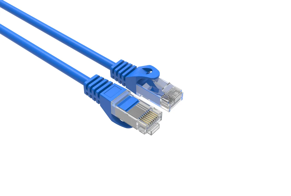 Logico Logico CAT6 Slim Ethernet Patch Cable 28 AWG 2 ft Blue 10 Pack — product photo