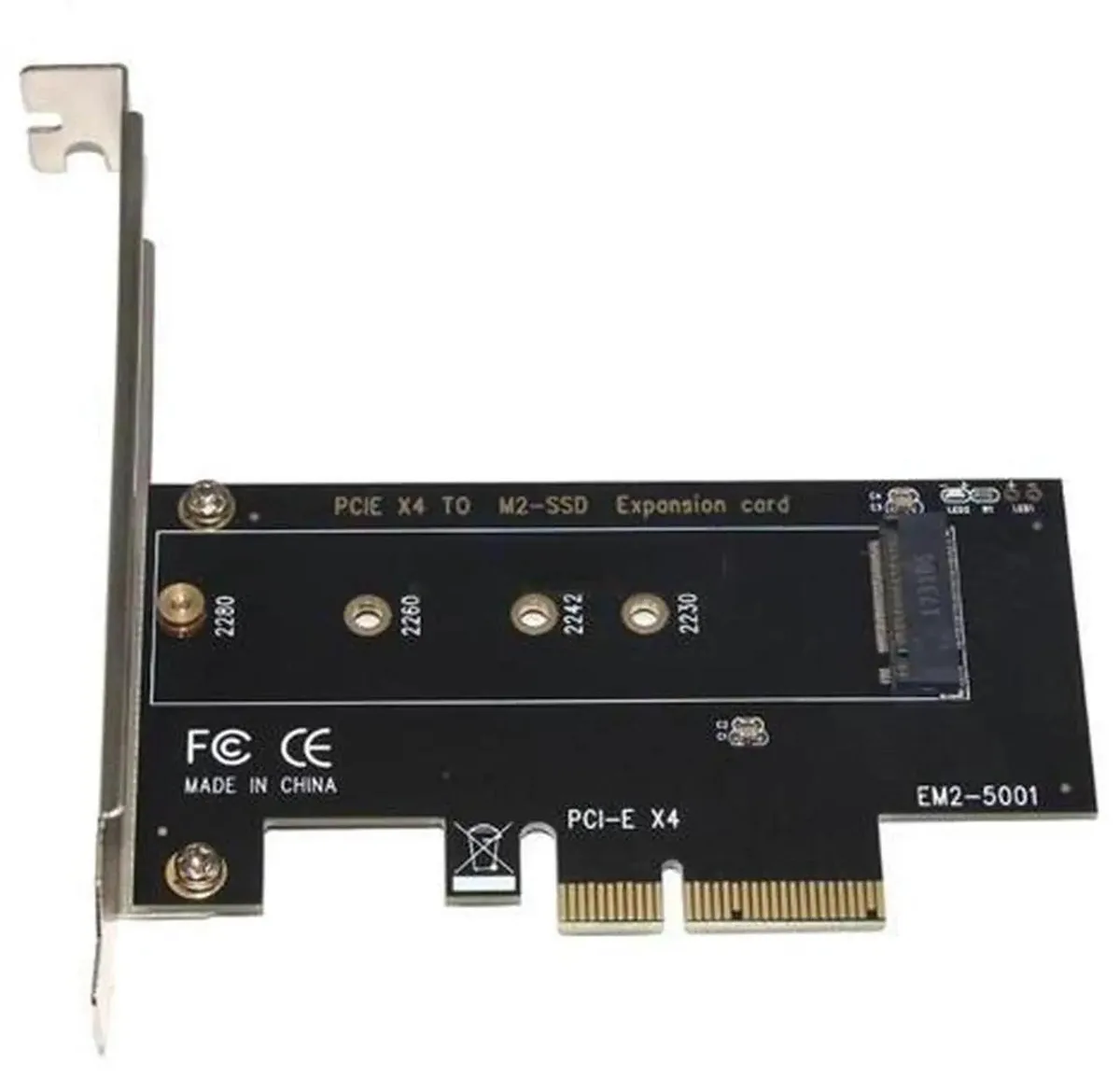SMUGDESK SMUGDESK M.2 NVMe PCIe 3.0 x4 Adapter Card 2230 2242 2260 2280 — product photo