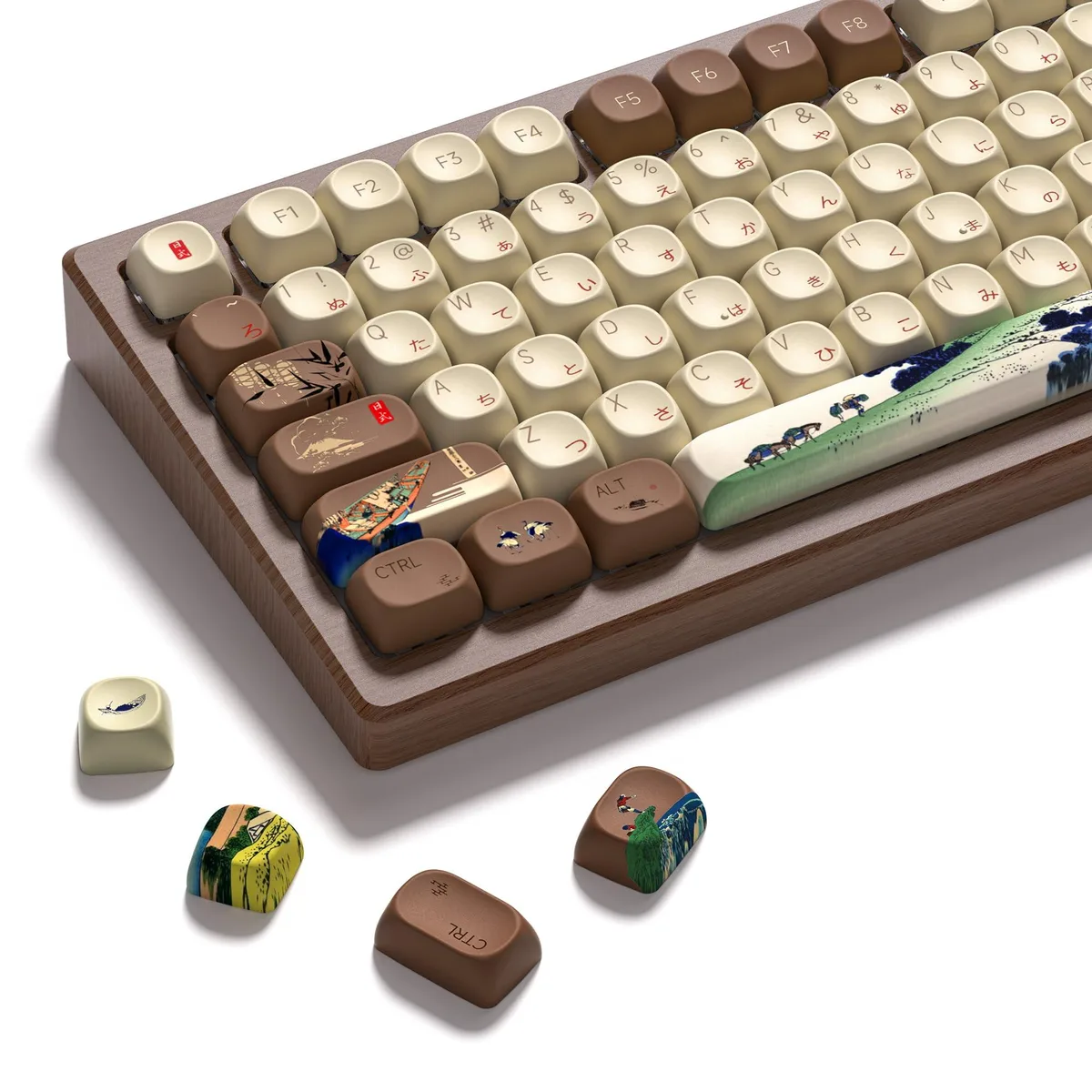 Womier Womier PBT Keycaps 130 Keys Fuji Cherry Profile — product photo
