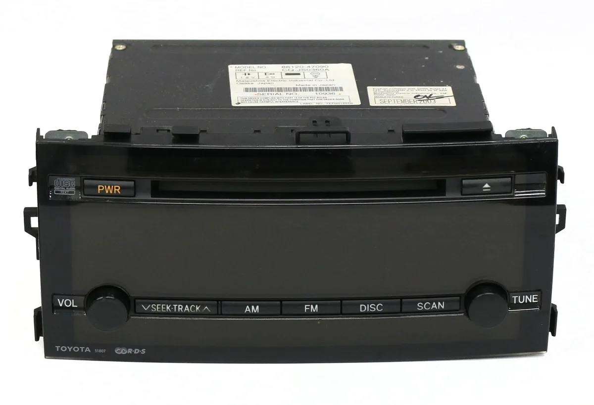 1 Factory Radio 1 Factory Radio 86120-47090 AM FM CD Receiver for 2004-2006 Toyota Prius Face Code 51807 — product photo