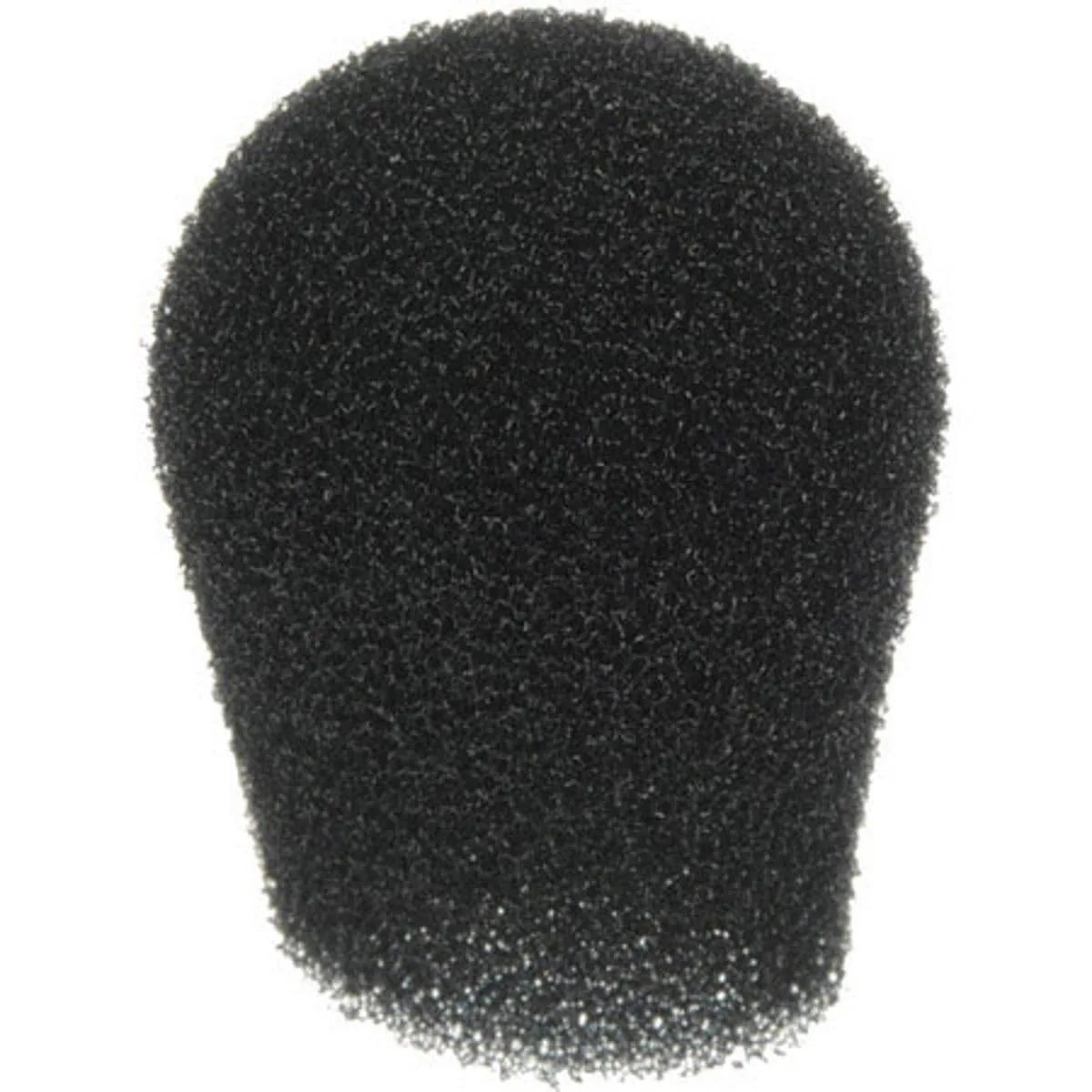 Black cylindrical foam windscreen with 11 mm opening