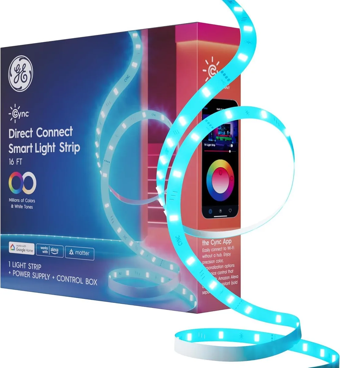  Cync CSTR16CBDM Smart LED Strip 16 ft Full Color — product photo