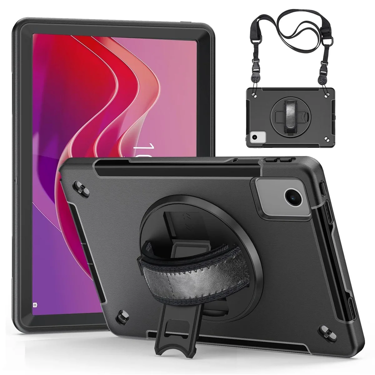 ALSEYE ALSEYE 2 in 1 accessory for Lenovo Tab M11 K11 LTE 11 2024 TB-330FU Black — product photo