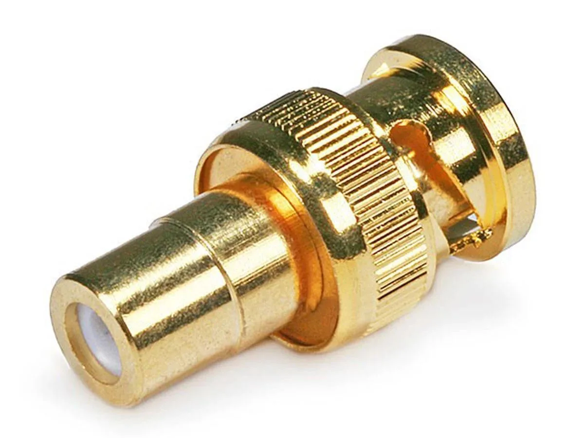 Monoprice Inc. Monoprice 104121 BNC Male to RCA Female Adapter Gold Plated Twist Lock — product photo