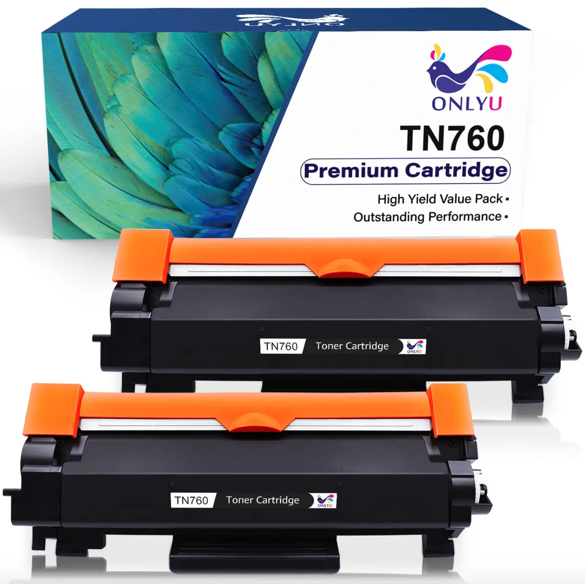 Kvanace Kvanace TN760 TN730 2-Pack High-Yield Black Toner Cartridge 3000 Pages — product photo