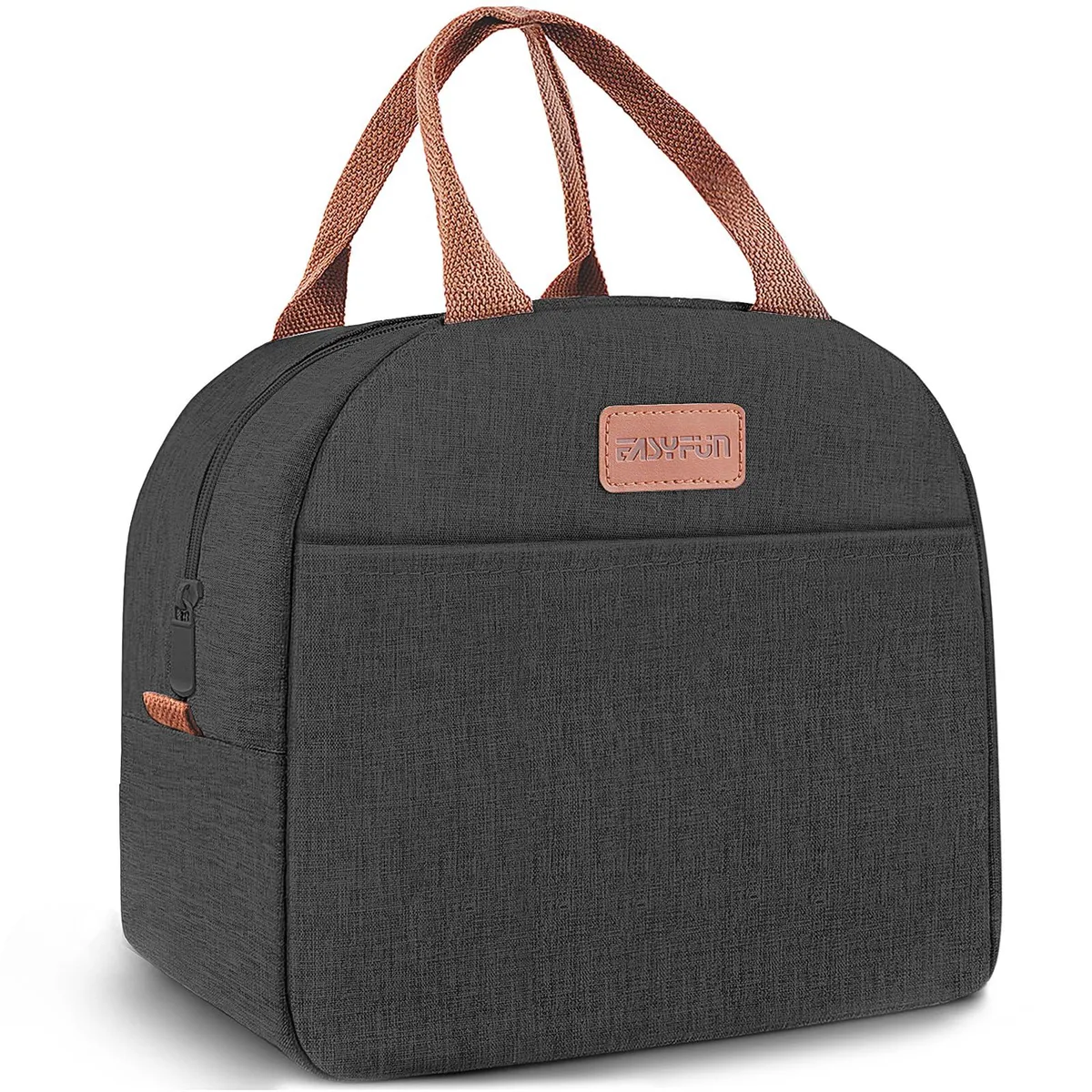  EASYFUN LB-02 Insulated Lunch Bag Black 11.5 x 7 x 8.5 in — product photo