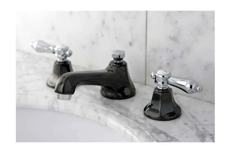 KINGSTON BRASS KINGSTON BRASS NS4467BAL Water Onyx widespread lavatory faucet — product photo