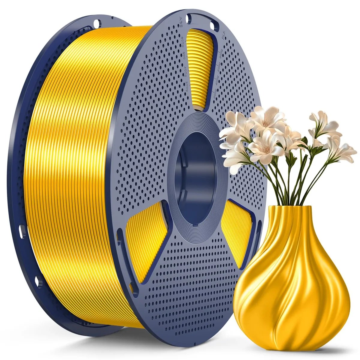 SUNLU Silk PLA Filament 1.75mm Light Gold 1KG — product photo