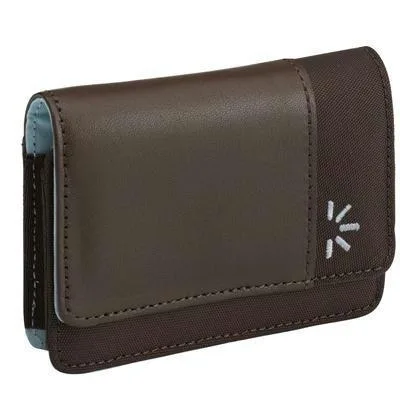 Case Logic Case Logic EDC-2BROWN leather camera case brown — product photo