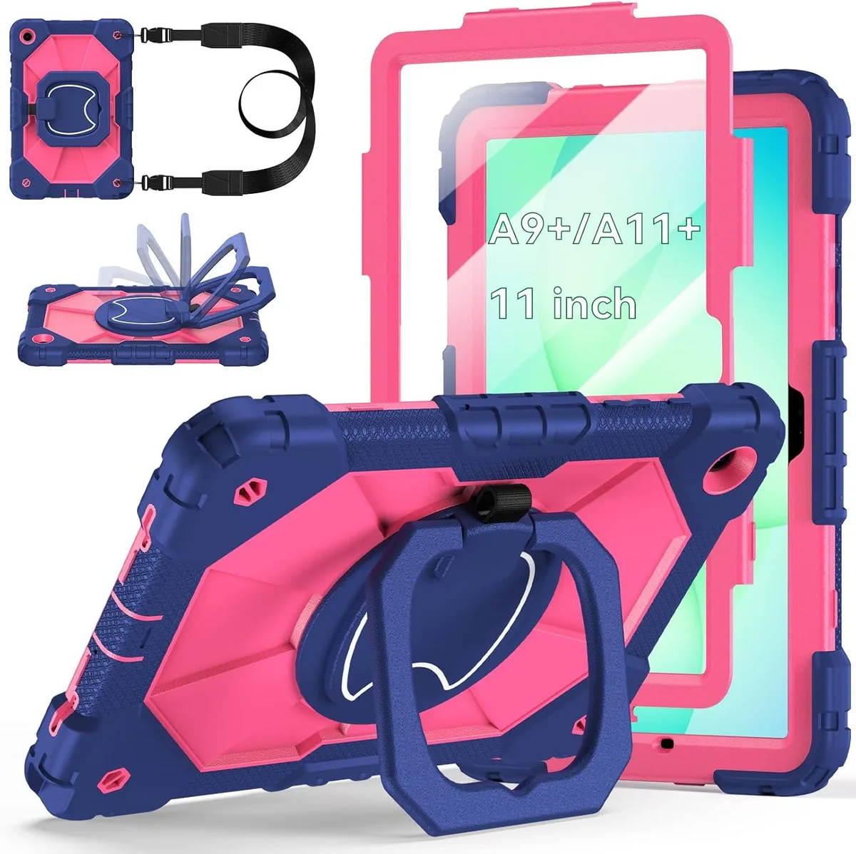 Kootion Kootion SM-X230/SM-X236/SM-X238 11 Inch Tablet Case Navy Pink — product photo