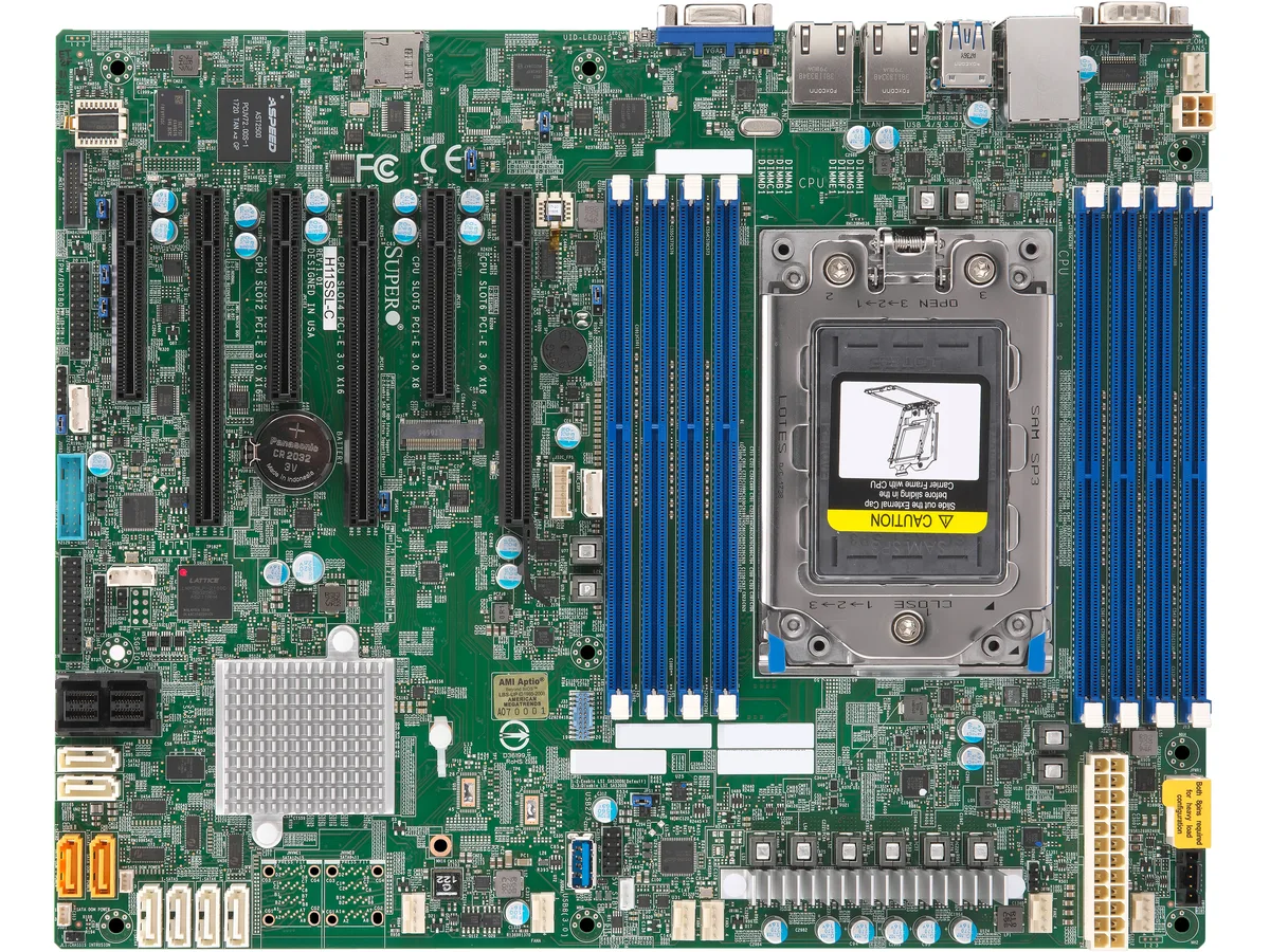 Supermicro Supermicro MBD-H11SSL-C-O server motherboard EPYC 7000-series — product photo