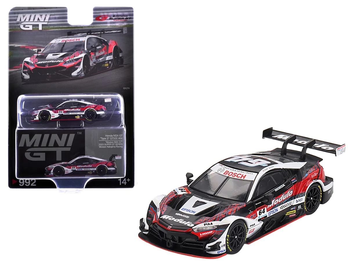 Mini GT Mini GT Honda NSX-GT Type S GT500 #64 Modulo Nakajima Racing 2023 hobby collectible — product photo