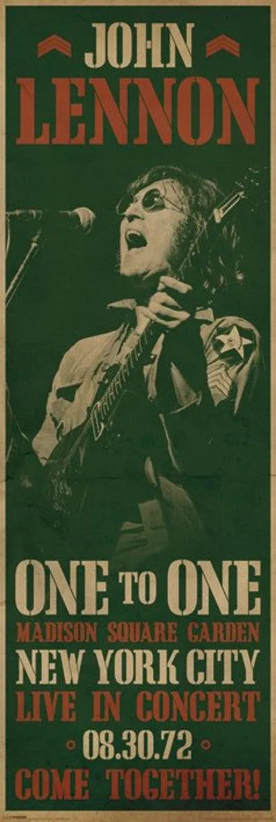 John Lennon concert door poster print 21 by 62 inches
