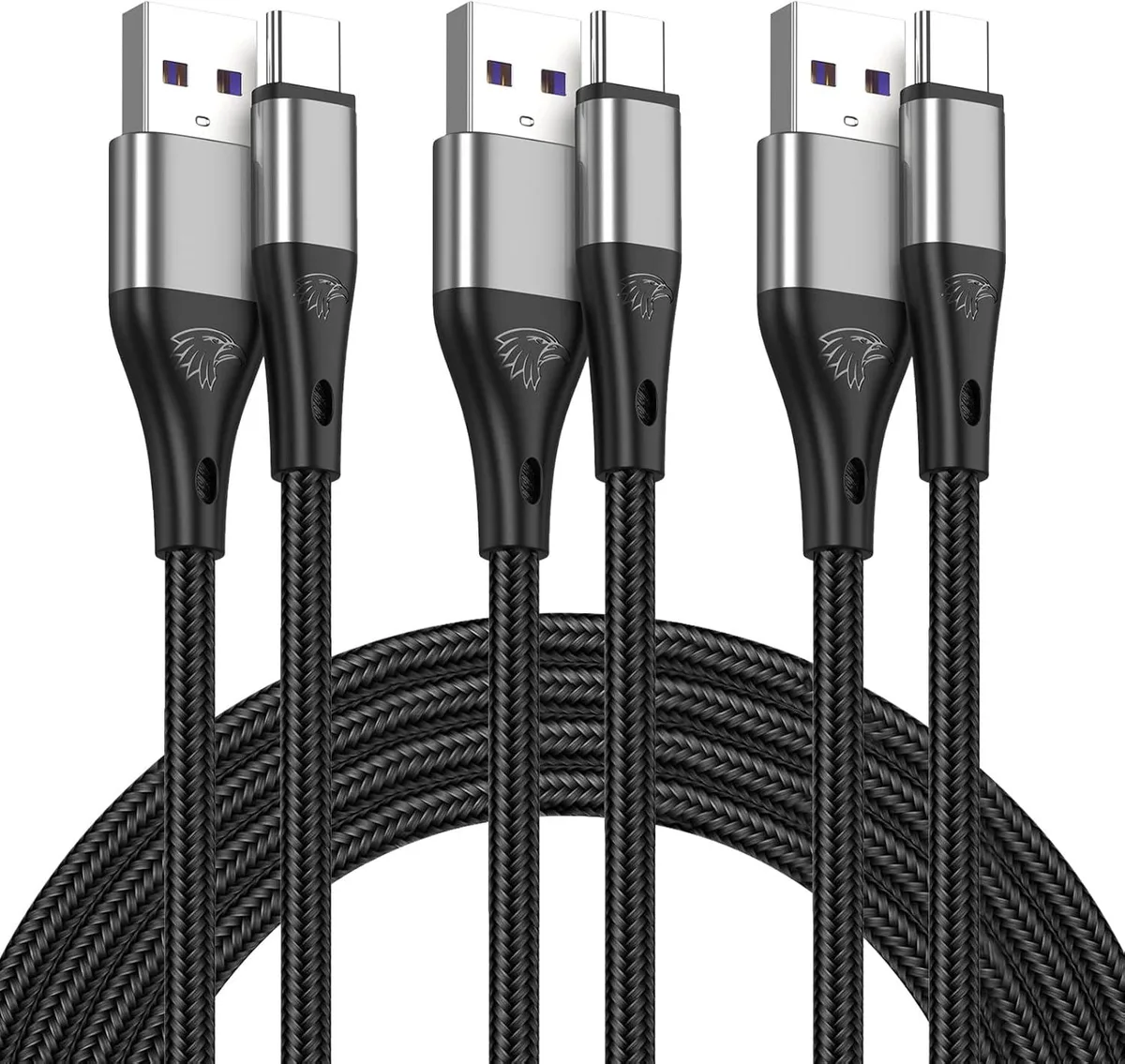 Kootion Kootion USB to USB C Cable 3Pack 10ft Nylon Braided 3A — product photo