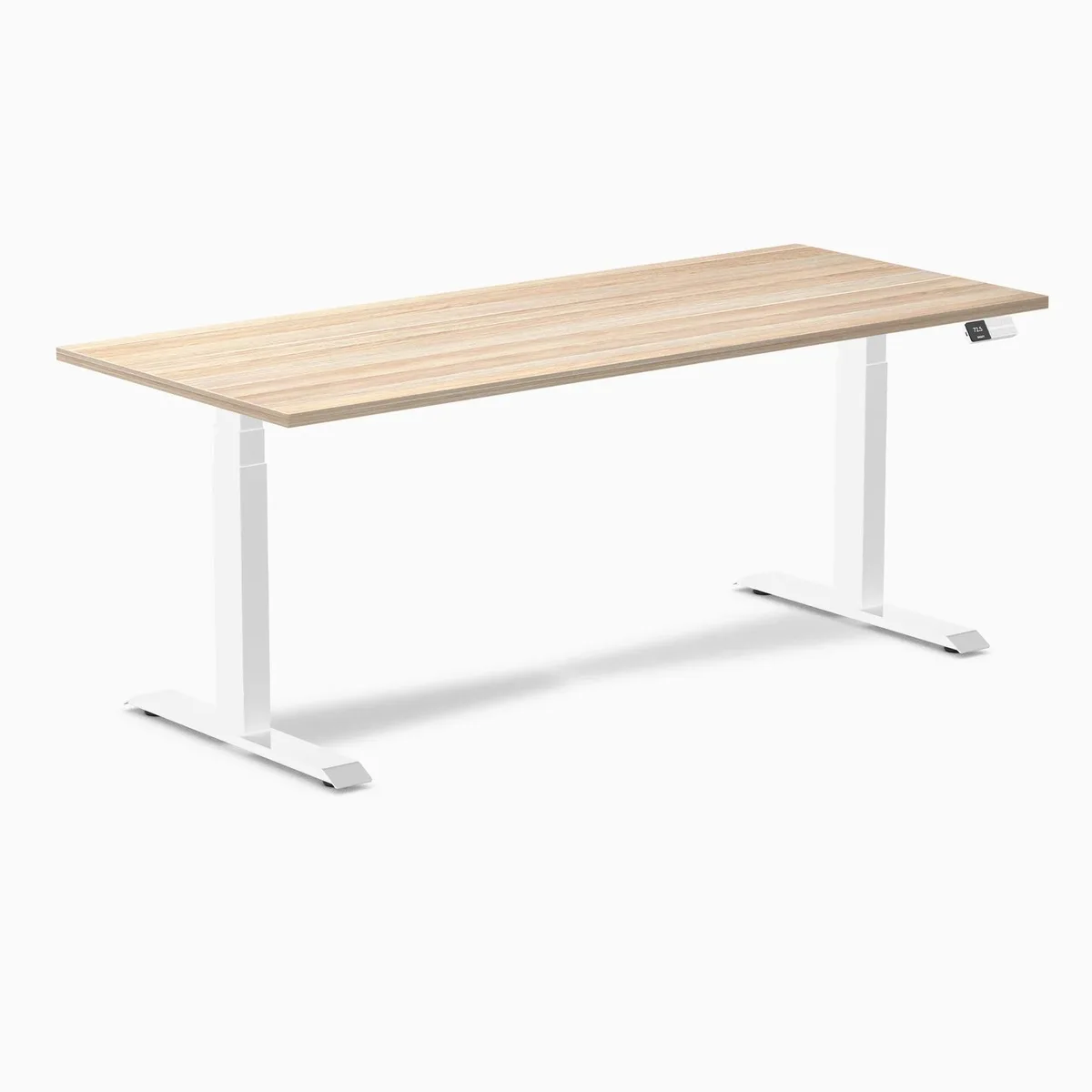 Desky Desky Dual Laminate Sit Stand Desk Black/White 70.9x29.5 in — product photo