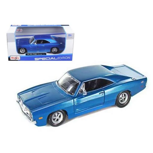 Maisto Maisto 1969 Dodge Charger R/T Hemi Blue 1:25 Diecast Vehicle — product photo