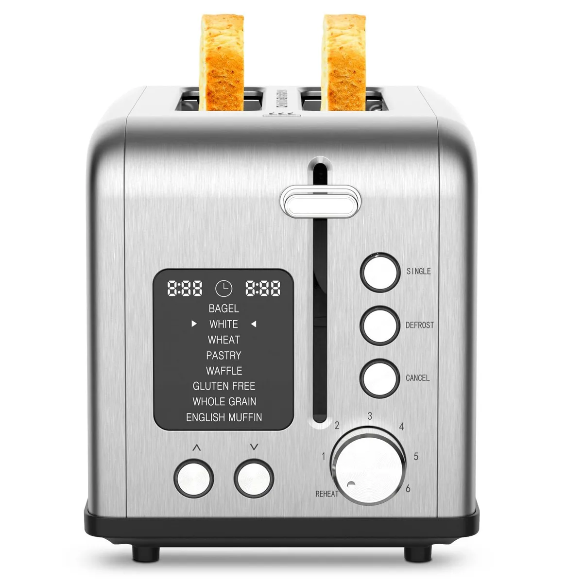 Tyyaefy2025 2-Slice Toaster 1500W Purple — product photo