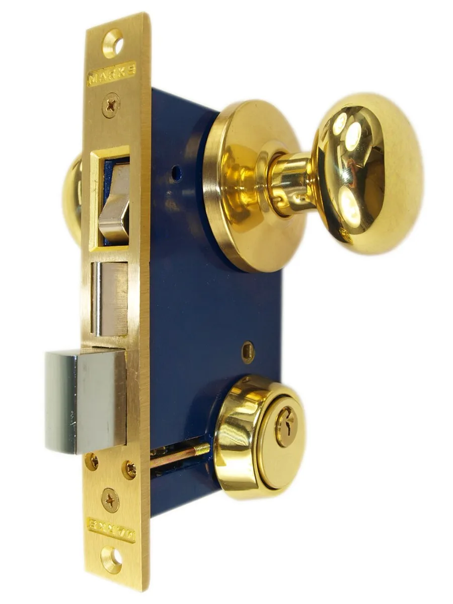 Marks USA Marks USA 22AC/3-W LHR Polished Brass Double Cylinder Mortise Door Lock — product photo