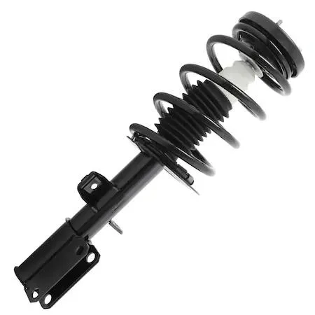 Unity 11376 front right complete strut assembly, silver metal coil spring and housing