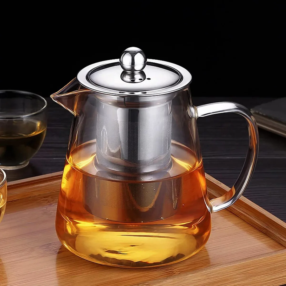  Meyer 950 Glass Teapot 550 ml Stainless Steel Infuser — product photo