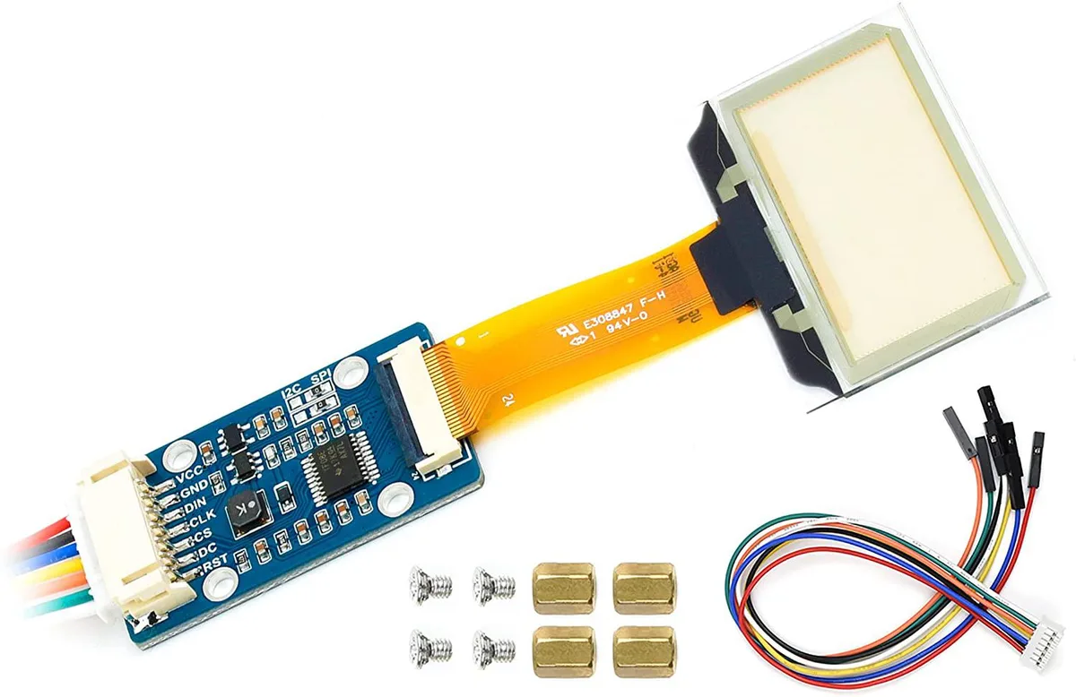 WaveShare WaveShare 1.51" Transparent OLED Display 128x64 Light Blue — product photo